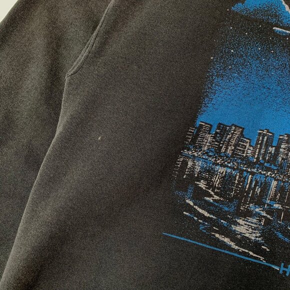 90s Distressed Moonlighting Waikiki Hawaii Crewneck XL - Picture 5 of 10